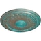 Ekena Millwork Brunswick Ceiling Medallion (Fits Canopies up to 4 1/2"), 27"OD x 2 1/2"P, Copper Green Patina CM27BRCGS - alternate 3